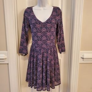 Abercrombie & Fitch - Y2K - Indigo  - Long Sleeve -  Mini Dress - Size  M / L